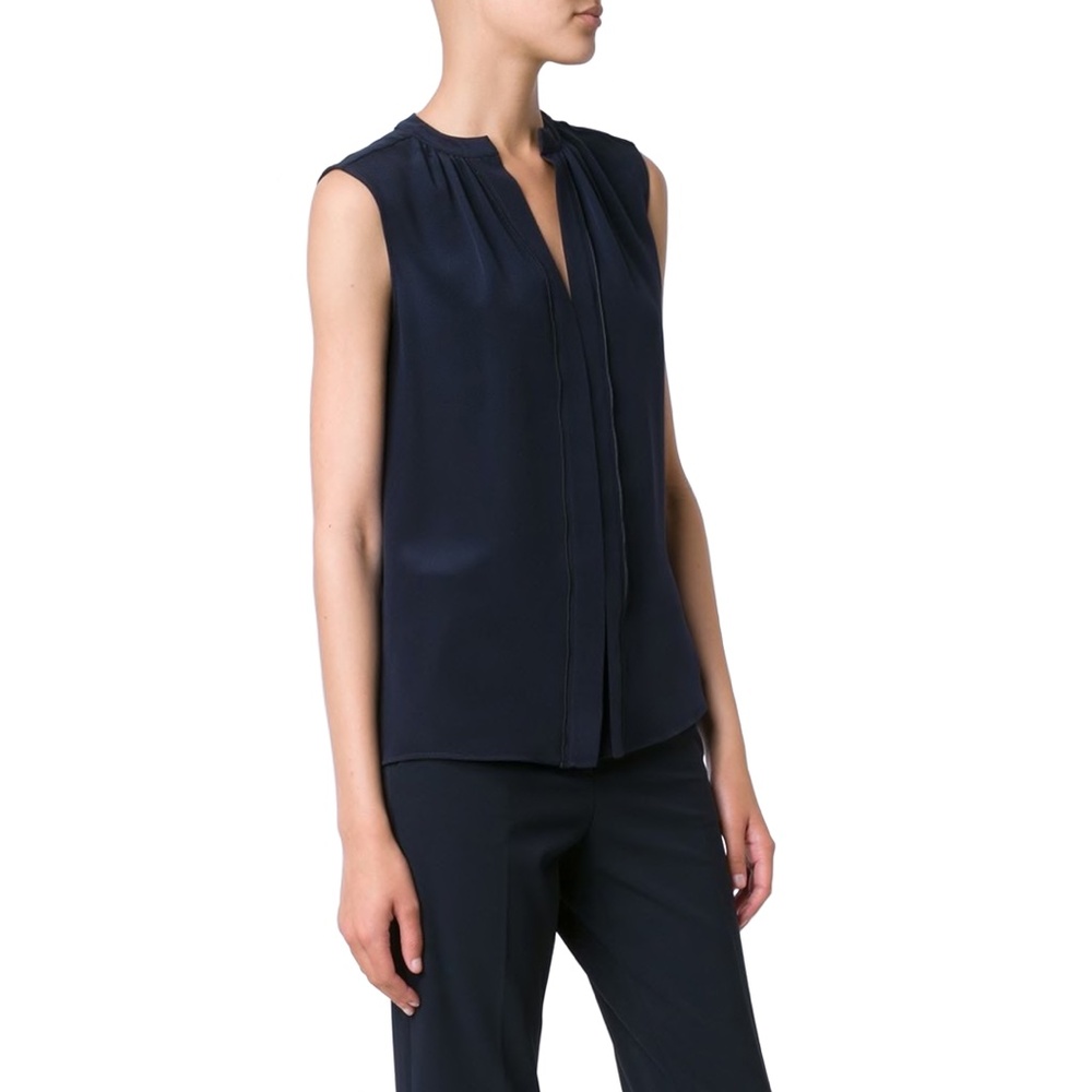 Derek Lam Kara Silk Sleeveless Blouse - Picture 2 of 6
